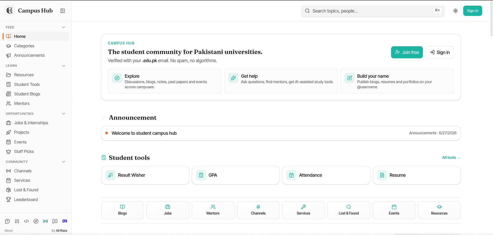 Campus Hub preview